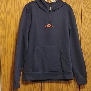 Oakley Bark 1/2 zip Fathom hoodie, size Large-NWT